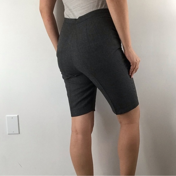 VINTAGE 60’s Gray High Waisted Bermuda Shorts 22 Waist - Picture 5 of 13